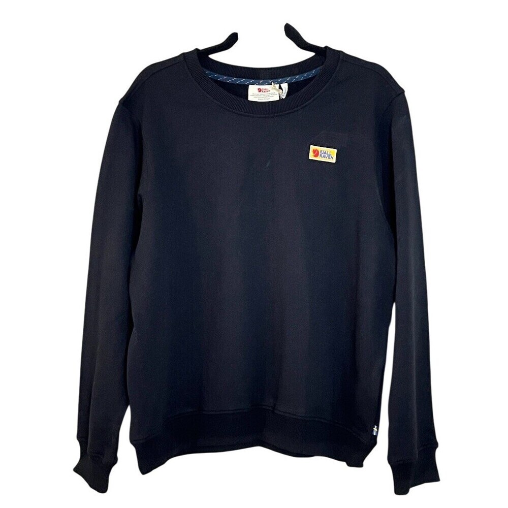 Fjällräven Vardag Women’s Sweatshirt Unisex XL Black Logo Comfy Winter Cozy
